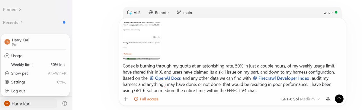 HarryKarl_'s tweet photo. @pvncher @ForwardEditor @OpenAI Yes sir, anything else you need form me please let me know. 01a094b9-7755-76c2-9fc5-15f4378dd2c2

I have also raised a secondary audit in the name of science. Please roast me deeply if its my fault. https://t.co/imNfioLe70