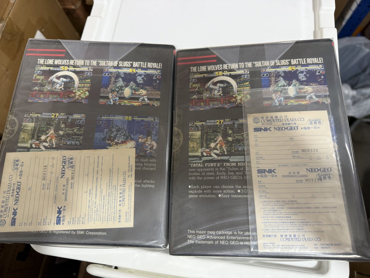 ManQgameshop's tweet photo. 全新品NEOGEO AES FATAL FURY 2 😉 $ ASK https://t.co/lmtNcxvNh4