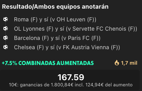 ChefdeApuestas's tweet photo. Si entra este aumento me retiro de la vida laboral 😂🔥 167.59…   

Pero como no tiene ni pies ni cabeza mejor hago la 61 que tengo abajo ⬇️ https://t.co/9GCWUqAJXB