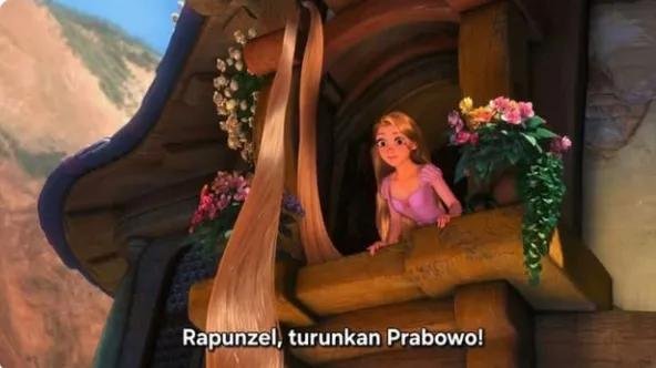 twoyulll's tweet photo. Yang setuju Rapunzel lengserin Prabowo Gibran boleh like https://t.co/fXz0e66Hav