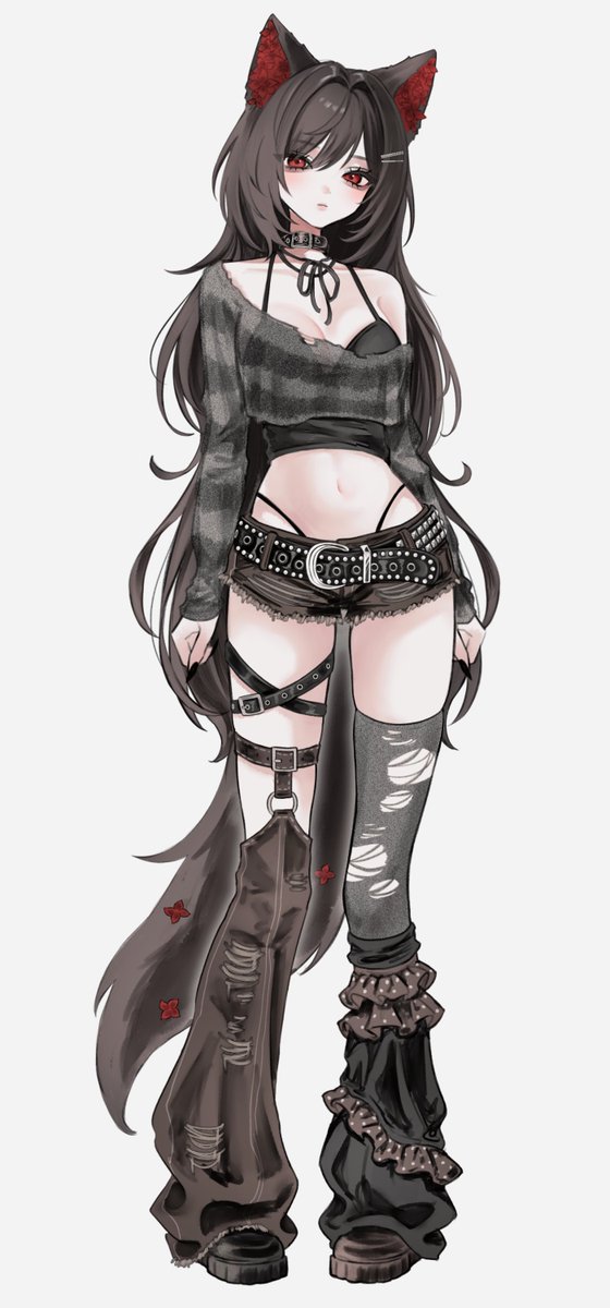 oysi_mysi_'s tweet photo. これはskebで描いた立ち絵🐾🖤 https://t.co/MIb6RMzvDf
