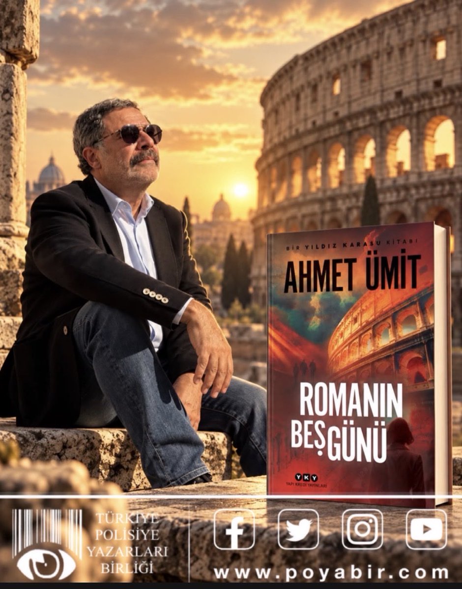 poyabir's tweet photo. Ahmet Ümit’in kaleminden Roma’nın Beş Günü çıktı! https://t.co/rwBH7v5m4x