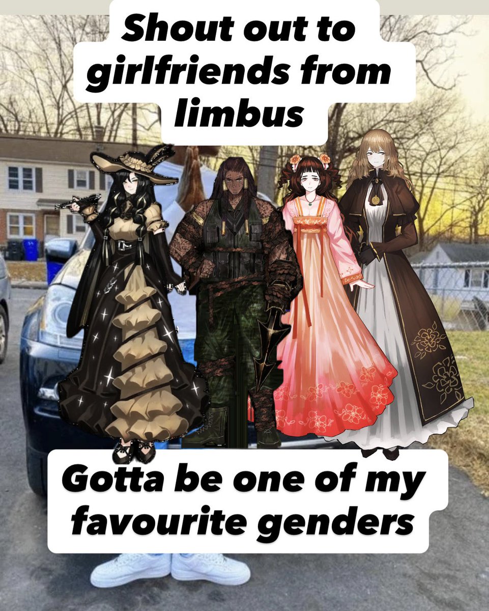szarlytka's tweet photo. shout out to the „girlfriend” characters from limbus https://t.co/n3KEAHuHj6