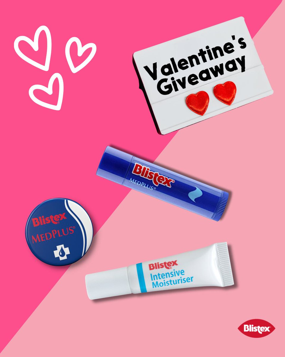 VanceAndeson's tweet photo. Last chance to enter our giveaway and fall in love with your lips 🫶 Win everything you need to restore, rescue and relieve them this Valentine’s Day. To enter
💋 Like and follow @BlistexUK on Instagram
💋 Share this giveaway to your Stories
💋 https://t.co/zXdu042u5R