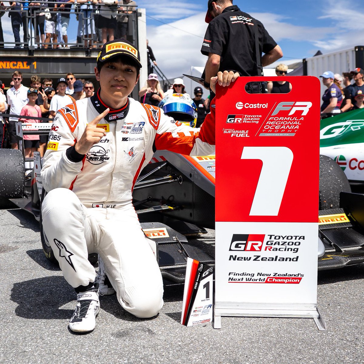 HitechGP's tweet photo. Kanato Le returns!

A winner with Hitech earlier this year in the @TGR_NZ  Formula Regional Oceania Trophy, Kanato 🇯🇵 is back in @GB3Championship this weekend at Brands Hatch.

Fresh from his FIA F3 campaign, he’s keeping the momentum going.

Let’s go, Kanato! ⚡

#Hitech #GB3 https://t.co/IjFdex5dws