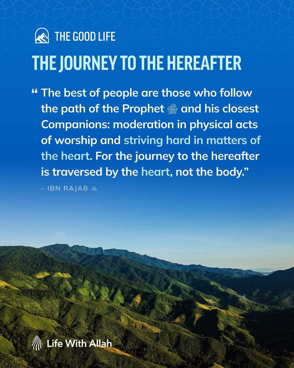 alifewithallah's tweet photo. A person’s superiority over another is determined by the actions of the heart. Work on your heart, for it is the heart that carries you on the journey to the Hereafter. https://t.co/NeWvlIX1MP