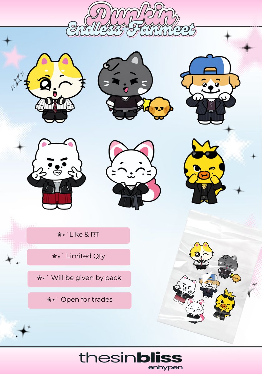 eumlwndUM9's tweet photo. . ݁⋆ ۶ ENCHIN CHECKMATE FREEBIES ৎ ݁˖ . ݁
⊹ Like & RT
⊹ Limited Qty
⊹ Will be given by pack
⊹ Open for trades
⊹ Will give 1 Sin:Bliss Weverse NRPC to first 3 people to approach me♡
🕑📍 TBA
See you on Oct. 3 Engenes!🧡🍩
#DunkinPH_ENDLESS #ENDLESSFunMeet
#ENHYPEN https://t.co/Lere2UwhJR
