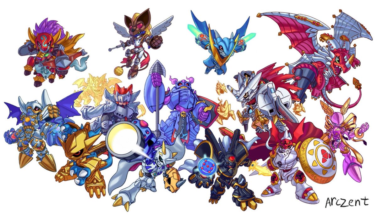 arczent's tweet photo. Here's all of the Royal Knights together. I might do Olympos XII or another take of the 7 demon lords next

#royalknights #ロイヤルナイツ #digimon #デジモン #digimonadventure https://t.co/cJpoaRo3OW