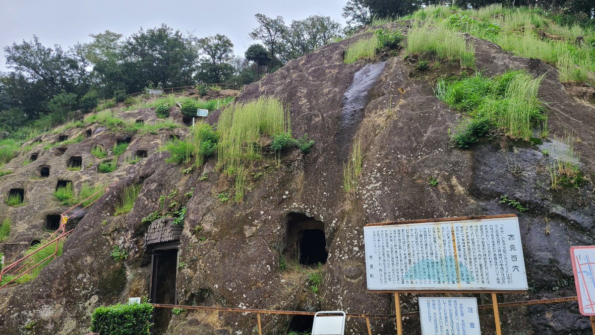 tajimanator's tweet photo. 久しぶりに吉見百穴へ～古代遺跡訪問シリーズ！百穴と言ってますが、実際は219個あります。
#吉見百穴 https://t.co/RVuydSI90M
