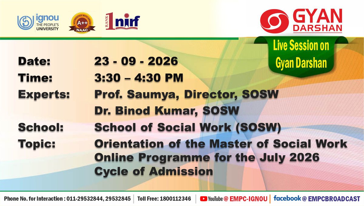 IGNOU_EMPC tweet picture