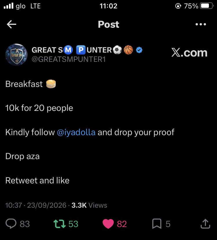Angel2Akh's tweet photo. @GREATSMPUNTER1 @iyadolla Followed liked retweeted ✅✅✅
9055988725 Opay 

God bless both of you🙏 https://t.co/iws5cul3JT
