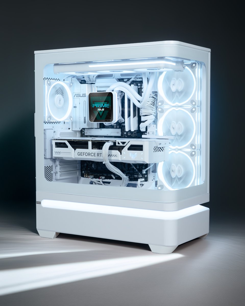 ASUS's tweet photo. 🤍 Beauty in White.

Clean design, cool under pressure, and built for gaming and everyday performance.

Join the #UpgradeWhatMatters #Giveaway for a chance to win a Full PC, Edition 20 Series gear, and more. 

🎁 Total prizes worth over $15,000. Explore: https://t.co/dSikStpUJ9 https://t.co/YhsktZamme