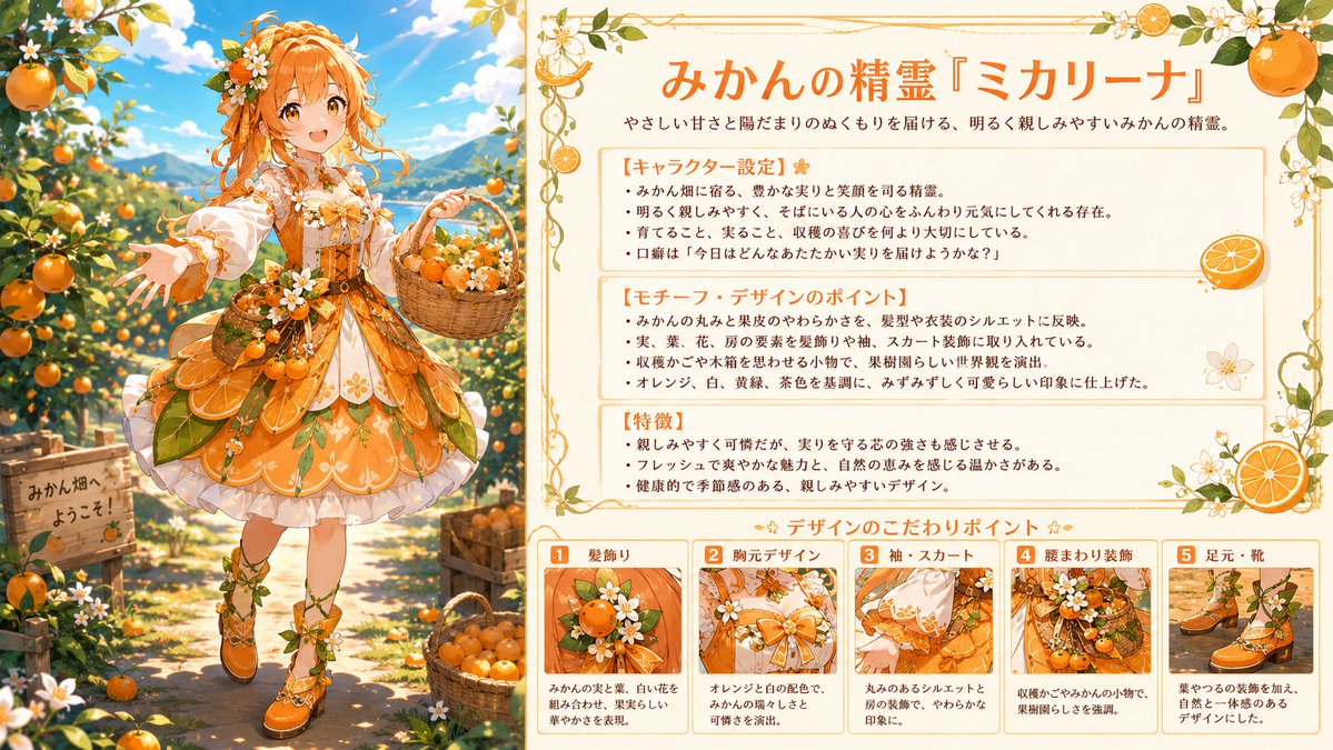 SHIROBAKO_AI's tweet photo. 答えは...「みかん」の擬人化でした! https://t.co/kjirH6Dr42