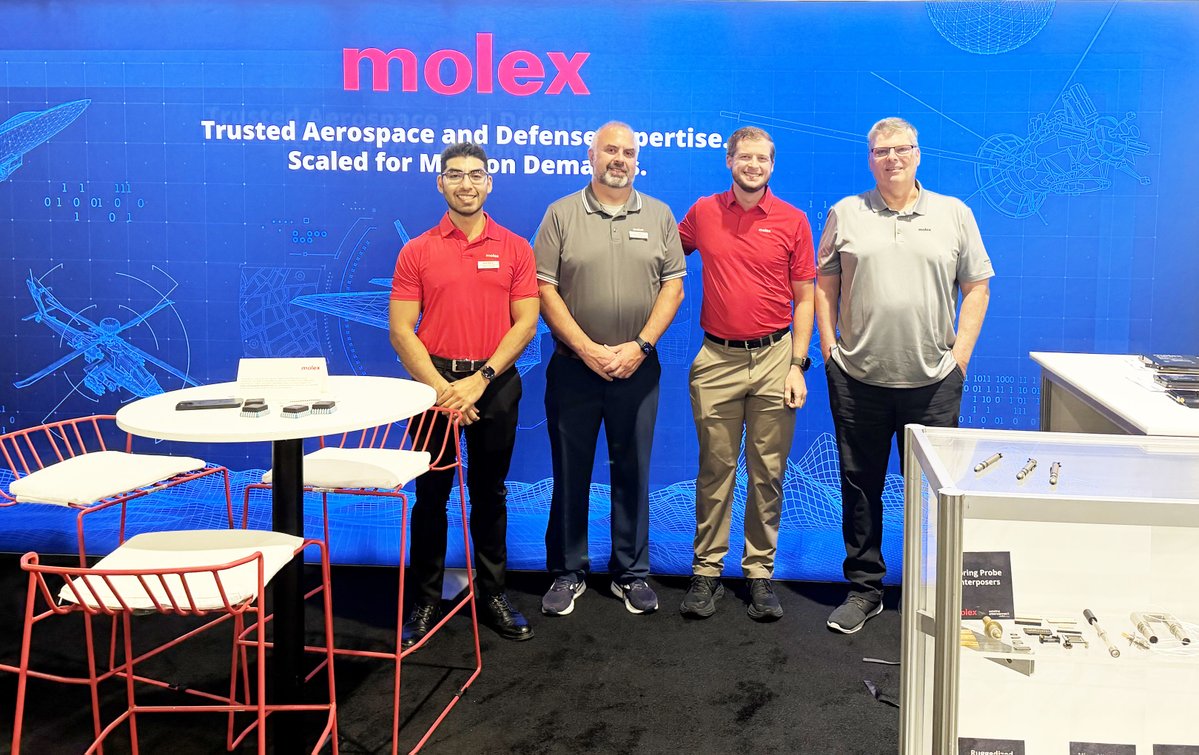 smithsinterconn's tweet photo. We're at the MOSA Summit and Expo 2026! 
Join us at the Molex Booth #501 to explore our extensive aerospace and defense connectivity portfolio. 

📆September 22-24, 2026 | National Harbor, MD | Booth #501

#Aerospace #Defense #MOSA #MOSA2026 https://t.co/5IALlVj1Sj