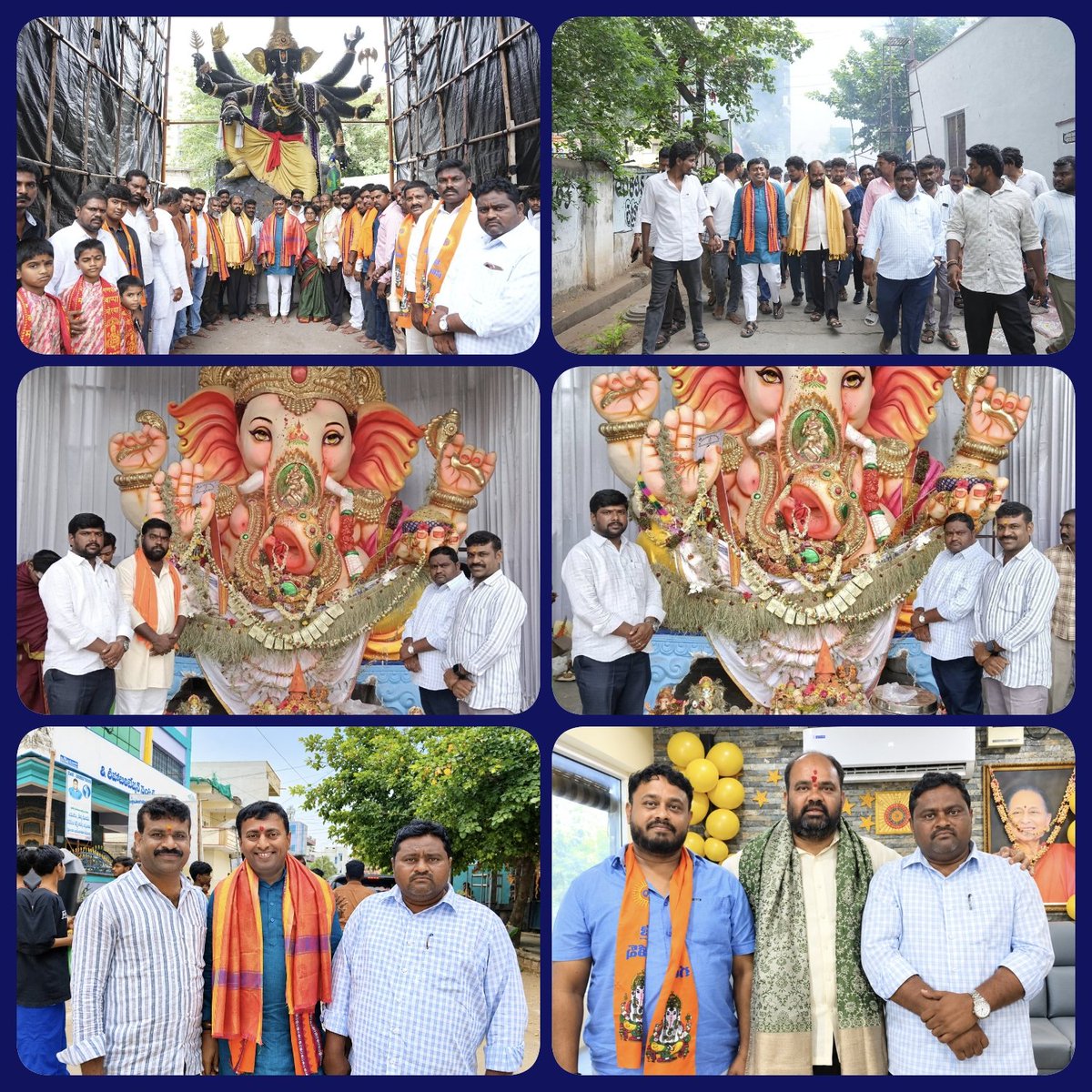 KUNTIGORLALING3's tweet photo. ఈరోజు నల్లగొండ పట్టణంలో  గణేష్ నవరాత్రి ఉత్సవాలలో భాగంగా నల్లగొండ మాజీ శాసనసభ్యులు కంచర్ల భూపాల్ రెడ్డి గారు మరియు పట్టభద్రుల ఎమ్మెల్సీ అభ్యర్థి ఏనుగుల రాకేష్ రెడ్డి గార్లతో కలిసి వినాయక నిమజ్జన శోభాయాత్రలో పాల్గొనడం జరిగింది.@BRSparty @RakeshReddyBRS @KTRBRS @BhupalReddyTRS https://t.co/3DkkPk3bBk