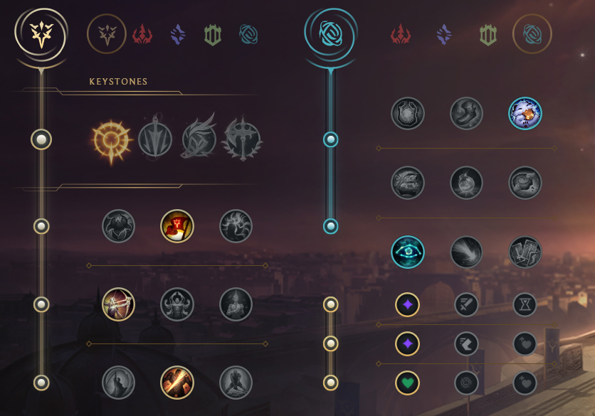 timelessefls's tweet photo. Patch 26.19 (Aphelios Buffs)

Timeless Aphelios Rank 1 build and runes in the pictures below.

Skillpoints: 
level 1 ---> W
after that max q then max e

If you really want to win your lower rank games always go collector, it has the most value to snowball and win your games. Especially for the KS (kill secure), and execute dmg with your Infernum ultimate later on.

Aphelios is the only adc that has lethality in his kit, which makes it extra valueble. Trust me ive done many 1v1's and collector always makes the difference compared to c44 and stormrazor.

Stormrazor would be good vs Ziggs, Viktor and Syndra. Other than that no. Trust me otherwise you can easily lose 1v1's that ur not supposed to lose if u lack that lethality and execute dmg.

Either Mercurial 5th or BT or GA, you can choose. Mercurial usually feels best with extra move speed and cleanse.