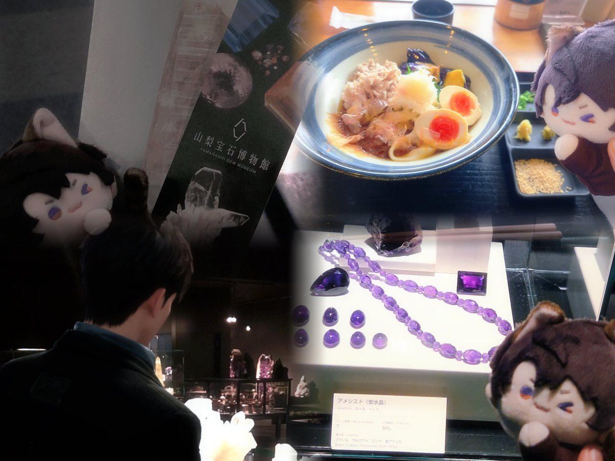 shirayuki_74's tweet photo. マヒルとデート🧡

宝石博物館に行ってマヒルみたいな宝石を見つけたりほうとう食べたりした.ᐟ
天気は恵まれなかったけどマヒルと過ごす日はいつだって最高に特別🦋💭 https://t.co/G7OvgI8XGw