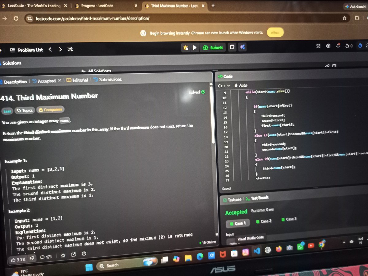 sumit_coder_'s tweet photo. Leetcode and GeeksforGeeks pr thode problem kra!😅 https://t.co/fjPyZQaW1Q