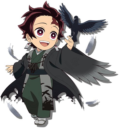 CloudedMisties's tweet photo. The KNY Crow halloween chibi art pngs cause i aint a gatekeeper ❤️‍🩹 https://t.co/pPBY9Mc2jP