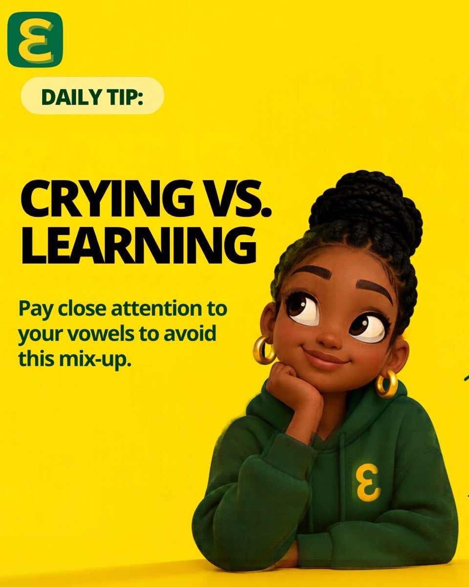 EfieApp's tweet photo. SU or SUA? 👀One vowel makes all the difference! Learn the difference and speak Twi with confidence. 
#Efie #LearnTwi #Ghanaiandiaspora #culture https://t.co/5sNlPxk7cB