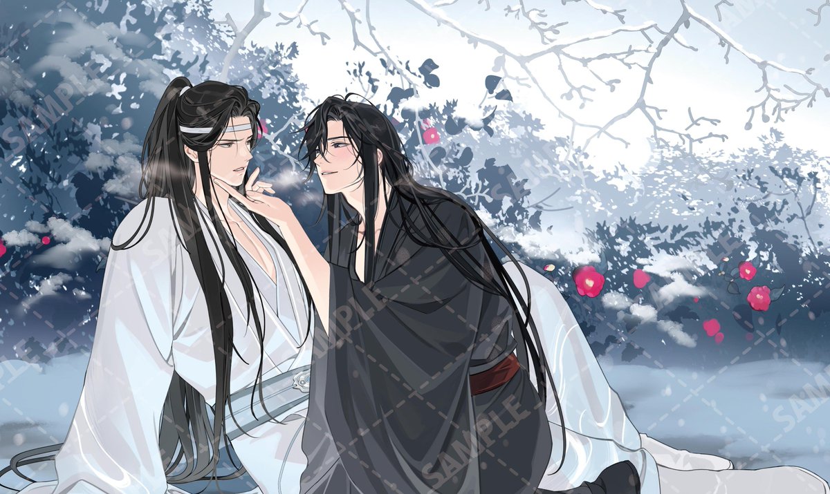 wangxiangallery's tweet photo. NEW WANGXIAN ILLUSTRATION 💙❤️ https://t.co/YqtN8XOz5u