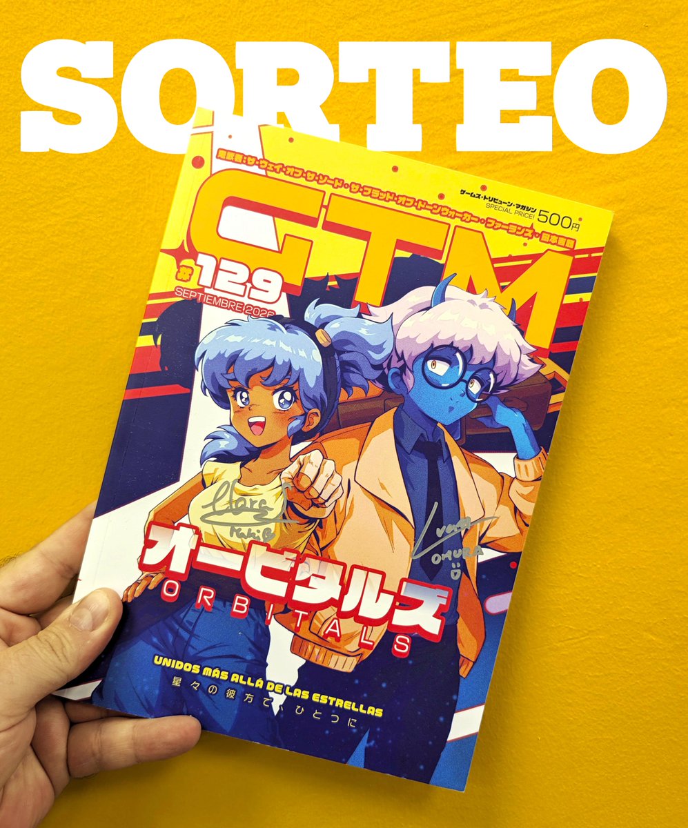 GamesTribune's tweet photo. ✨SORTEO✨

¡Gana una copia de nuestro último número con portada de ORBITALS firmada por sus actores de doblaje principales, Iván Priego y Clara Shwarze!

1️⃣Haz RT
2️⃣Sigue a @gamestribune, @ipripo94 y @ScarlewHarzac

🗓️Fin 30/09/2026 - Válido para España https://t.co/TeLIDTuiJQ