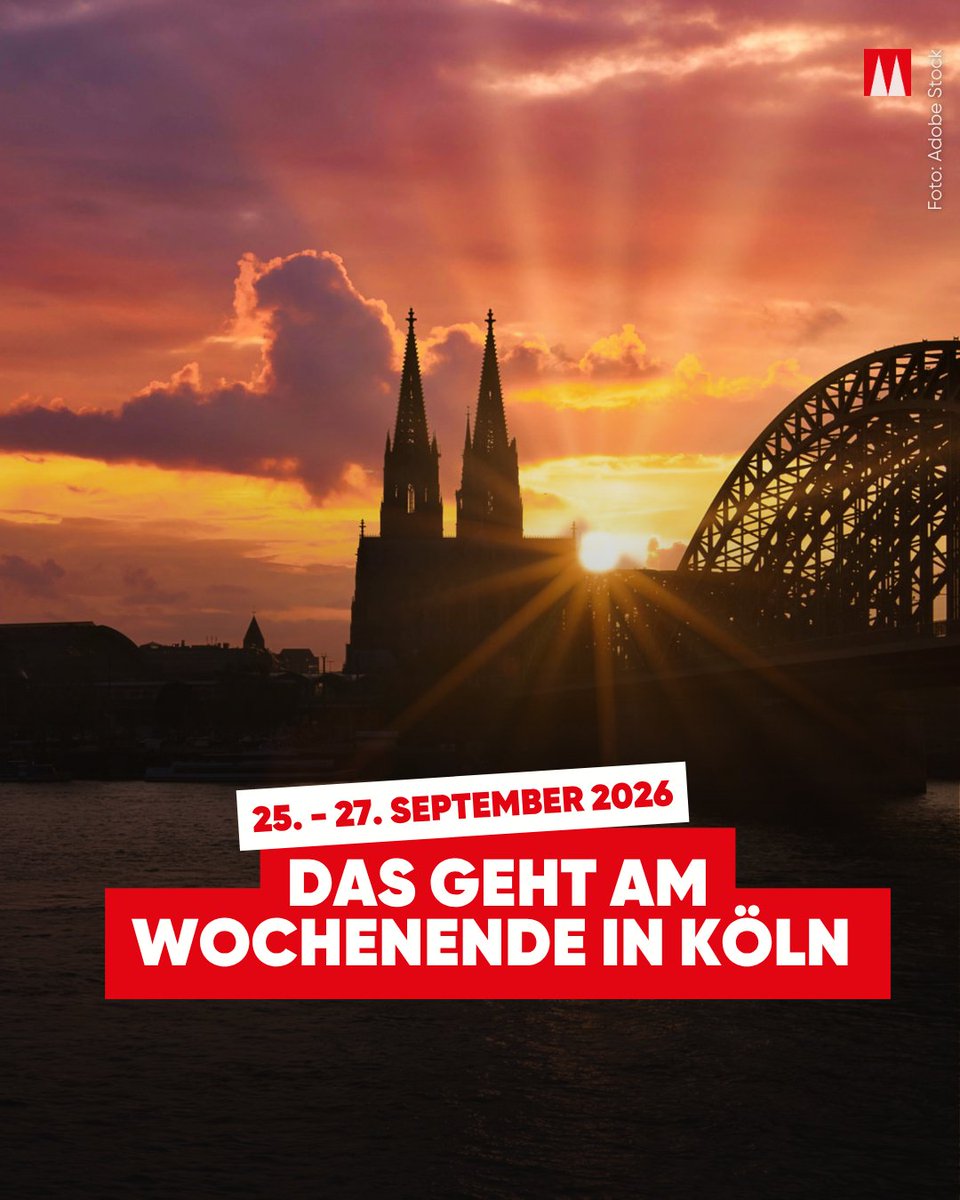 koeln_de's tweet photo. 🍷🎤🎉 Was ist dieses #Wochenende los? Von der Dellbrücker Festmeile über Kölle singt bis zur 90s Supershow: Hier findet ihr die schönsten Tipps für eure freie Zeit: 👉🏻 https://t.co/pg8wt80xEp #köln #eventipps #liebedeinestadt https://t.co/4Ve24ZB2WN