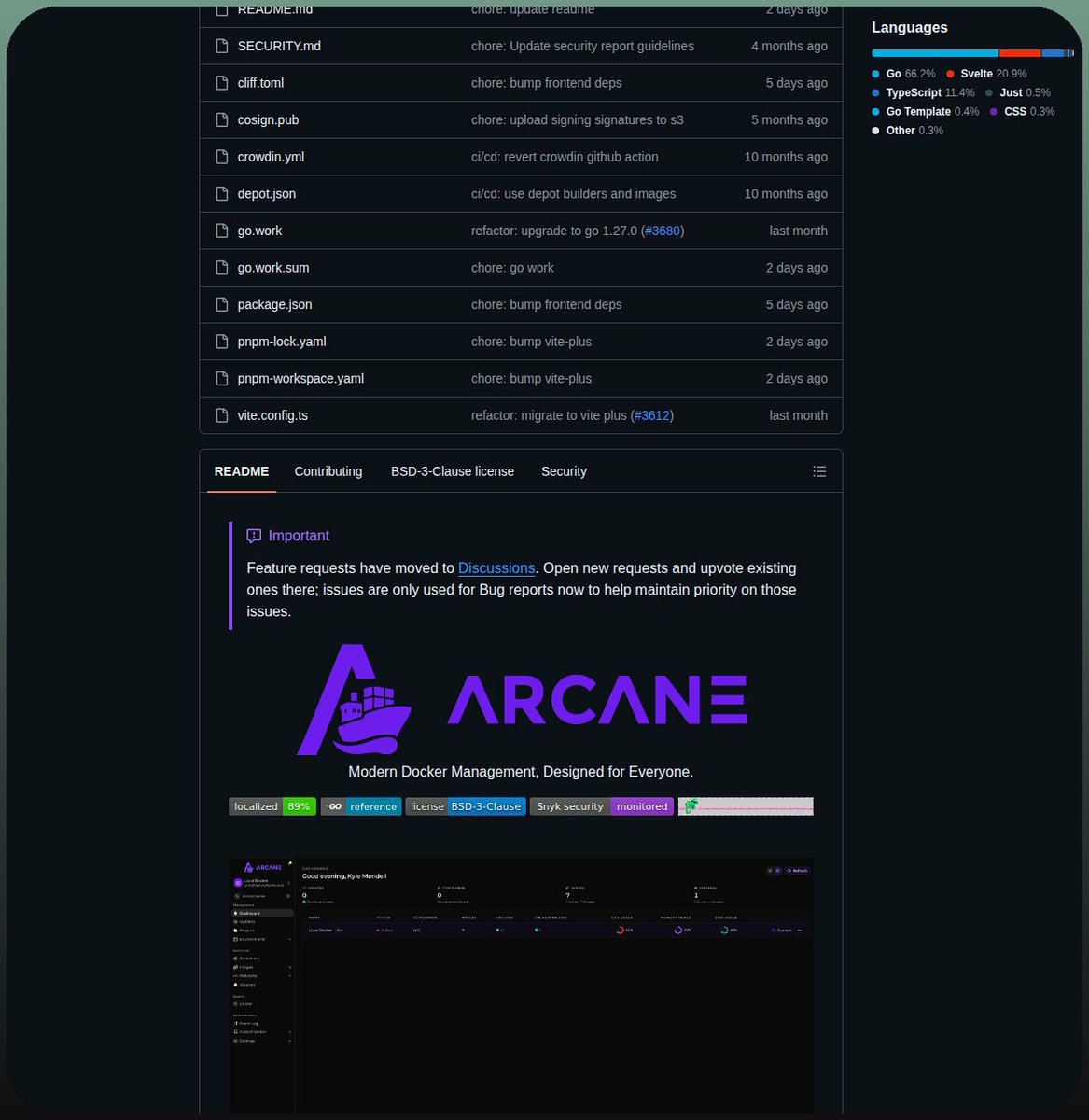 hemran_7282's tweet photo. Manages Docker setups using Go and Svelte.
https://t.co/HCV7TtKA32
#CyberSecurity #InfoSec #e0xsecops #TechLeadershi https://t.co/HUJKdN31SG