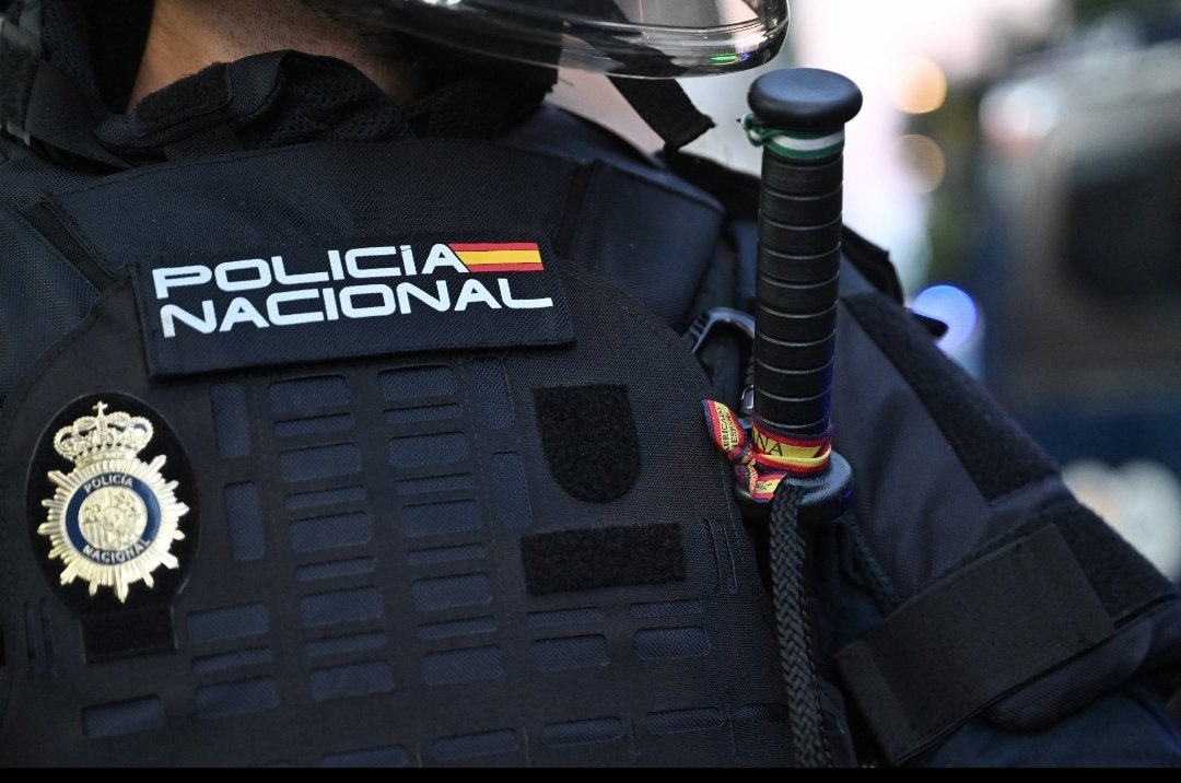 DaniMayakovski's tweet photo. Los mercenarios policiales incluso llevaron banderitas rojigualdas atadas a las porras con las que apalean a solidarios para desahuciar a Maricarmen.

Pero no se equivoquen, es justo lo que la rojigualda representa desde 1936; el fascismo, la miseria, el sufrimiento del pueblo... por eso solo aparecen con la banderita para pegar palizas a inmigrantes y para desahuciar abuelos.