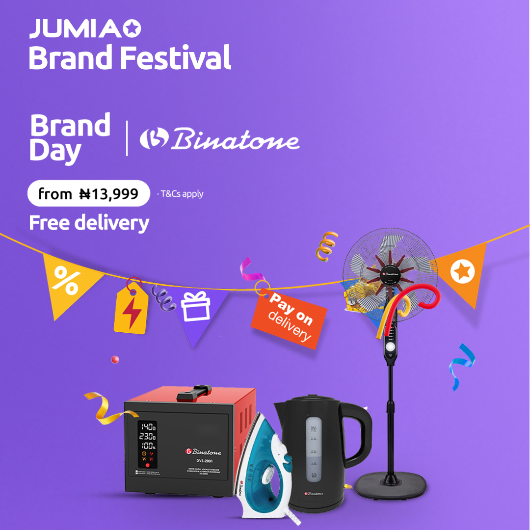 JumiaNigeria's tweet photo. It’s time to make life a little easier!
Shop your favourite Binatone appliances at up to 30% OFF and bring more convenience to your everyday routine.
Head to the Binatone Official Store on the Jumia app and shop at a beta price!
https://t.co/P2W2FvYT1f
#JumiaNigeria #BetaPrice https://t.co/leI6ATqf2u