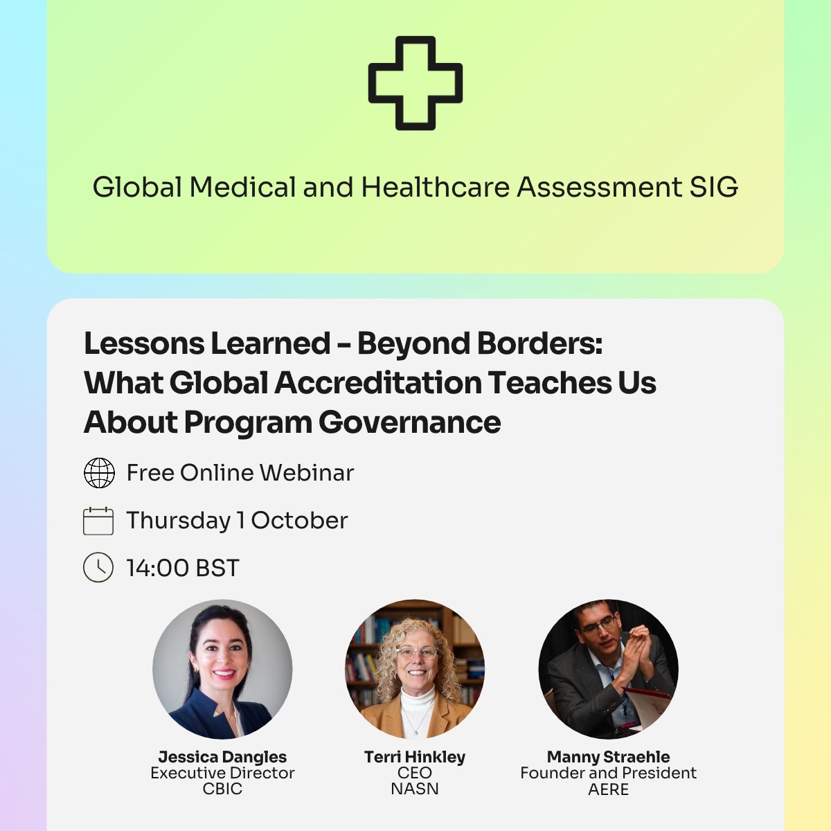eAssess's tweet photo. Would your governance stand up to global scrutiny?

Join our Global Medical &amp; Healthcare Assessment SIG webinar on what international accreditation can teach us about stronger governance.
📅 1 Oct | 🕑 14:00
Register: https://t.co/GjR3CfLBig

#Governance #Accreditation https://t.co/kUj9P4ImFS