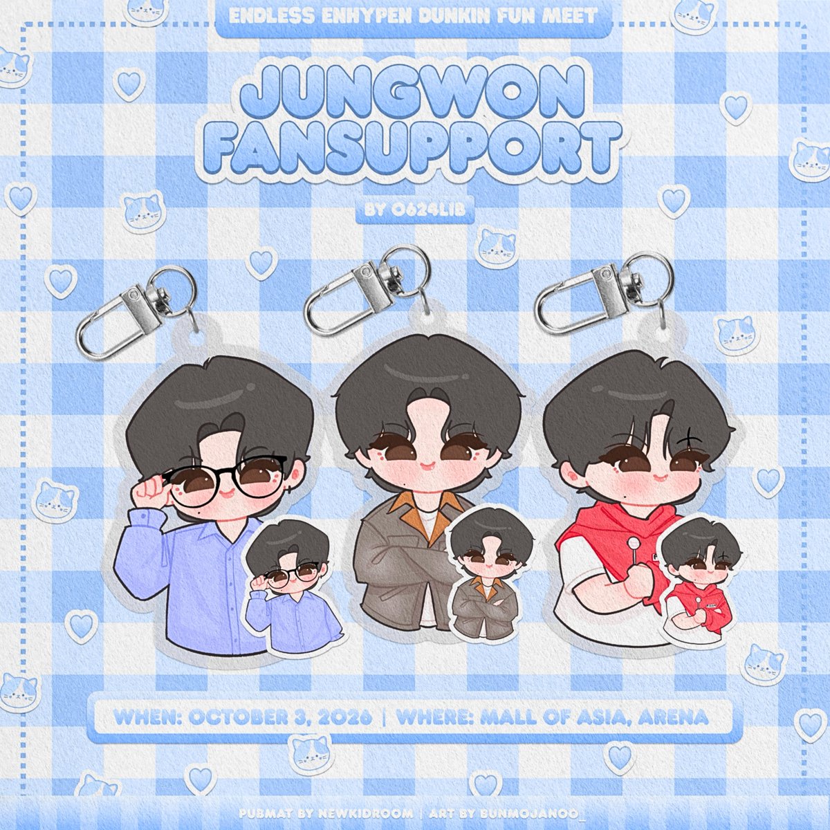 0624lib's tweet photo. endless dunkin' | enhypen fun meet
જ⁀➴ #JUNGWON fan support by 0624lib
— keyrings & stickers
𑣲⋆ like & repost
𑣲⋆ 1:1 ratio
𑣲⋆ exact loc tba
𑣲⋆ open for trades (limited)
#정원 #ENHYPEN #DunkinPH_ENDLESS #ENDLESSFunMeet https://t.co/W1Cl66tm74