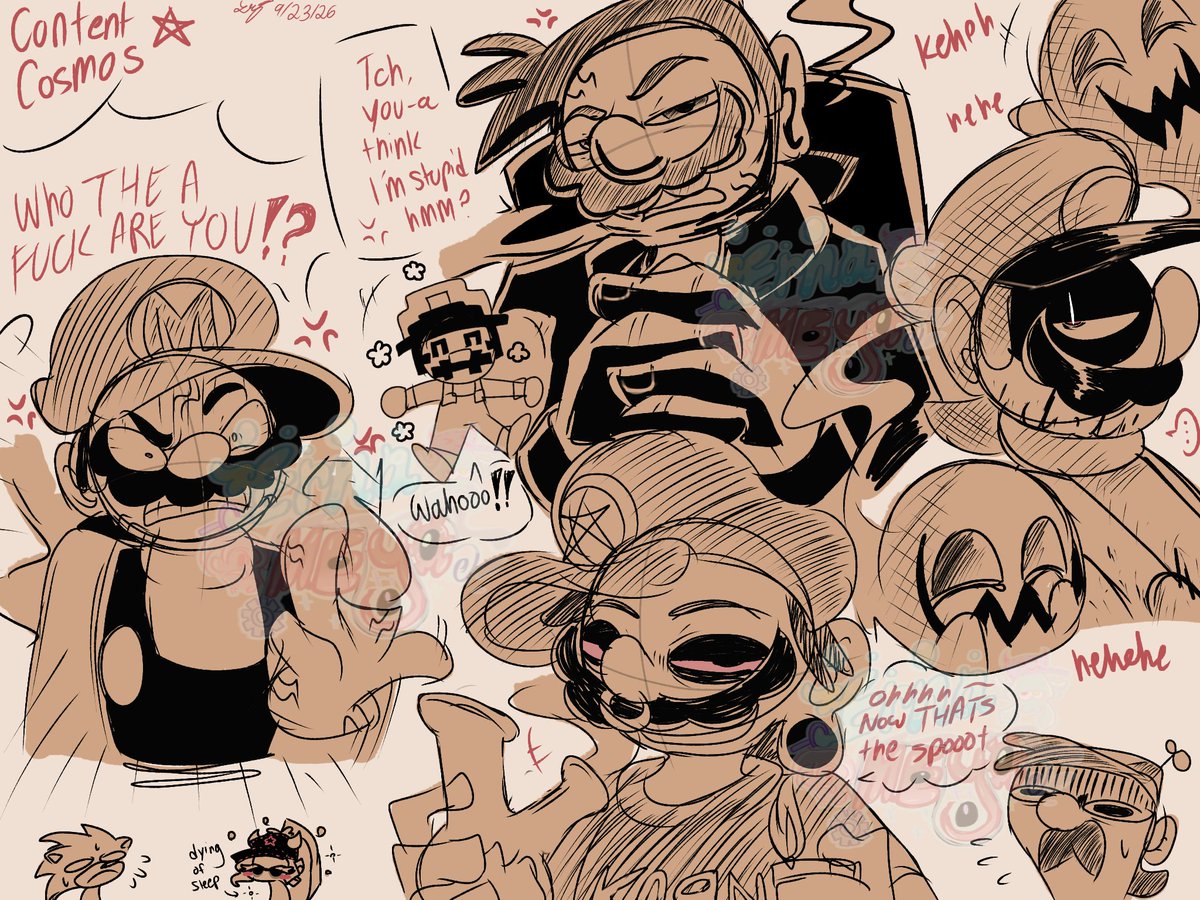 ernameya09's tweet photo. Content Cosmos!!! 

wanted to try a somewhat different coloring style before I head to bed

#mariomadnessv2 #contentcosmos https://t.co/Gcng69QADa