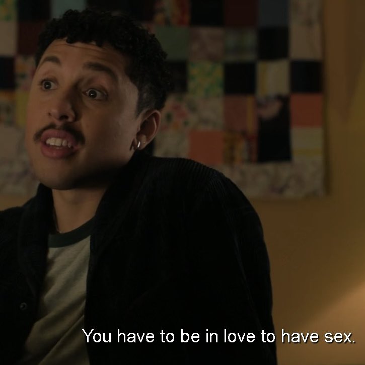 nicoughlans's tweet photo. demisexual olive smith i love you so so much 🥹 like it’s very obvious in the book but on screen it can be so hard to portray, i’m really glad they said the word and explanation out loud #thelovehypothesis https://t.co/S1TtI3lPhk