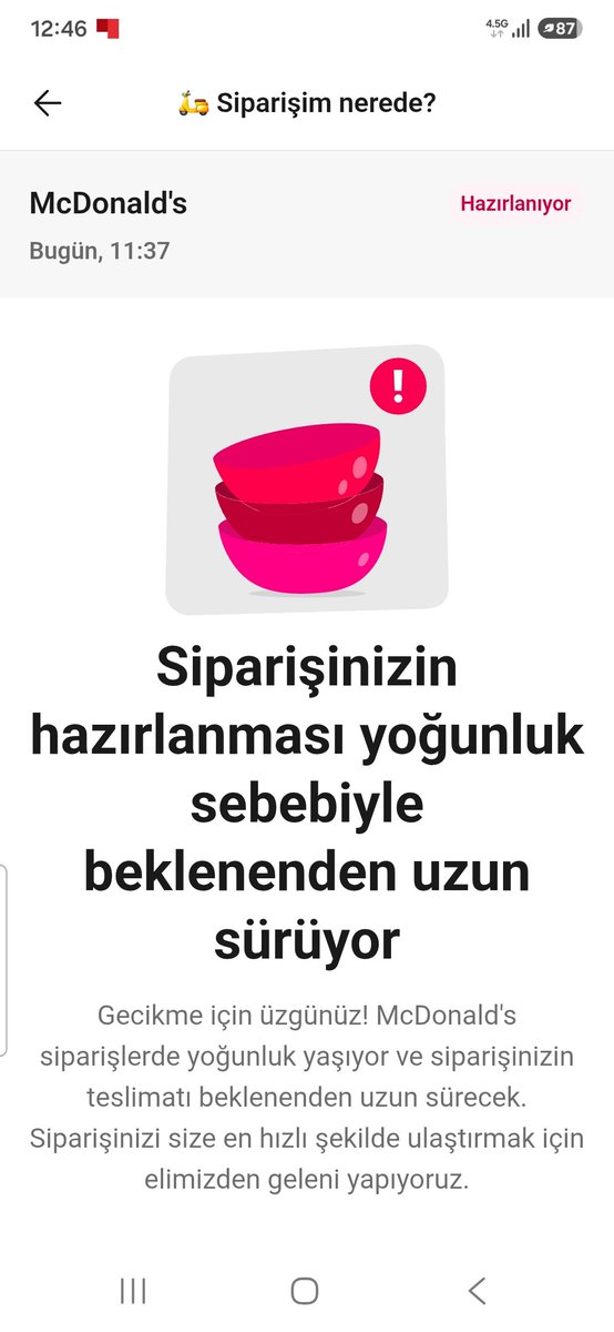 fat0394's tweet photo. Merhaba bugün 11.37'de sipariş oluşturdum. Sipariş numarası bgbt-2639-hnzp. Saat 12.30 gibi Zeynep hanım diye biri ile görüştüm onayım olmadan görüşmeyi sonlandırdı. Kendisinden şikayetçiyim Ödemeyi online yaptım param gitti saat 13.10 para iadesi istiyorum. 
@yemeksepeti https://t.co/1oSayfPwFy