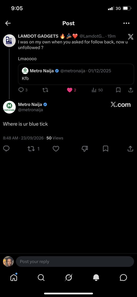 tripplset's tweet photo. once your blue tick expire they will unfollow you 😭😭 https://t.co/7dpOc64vu4