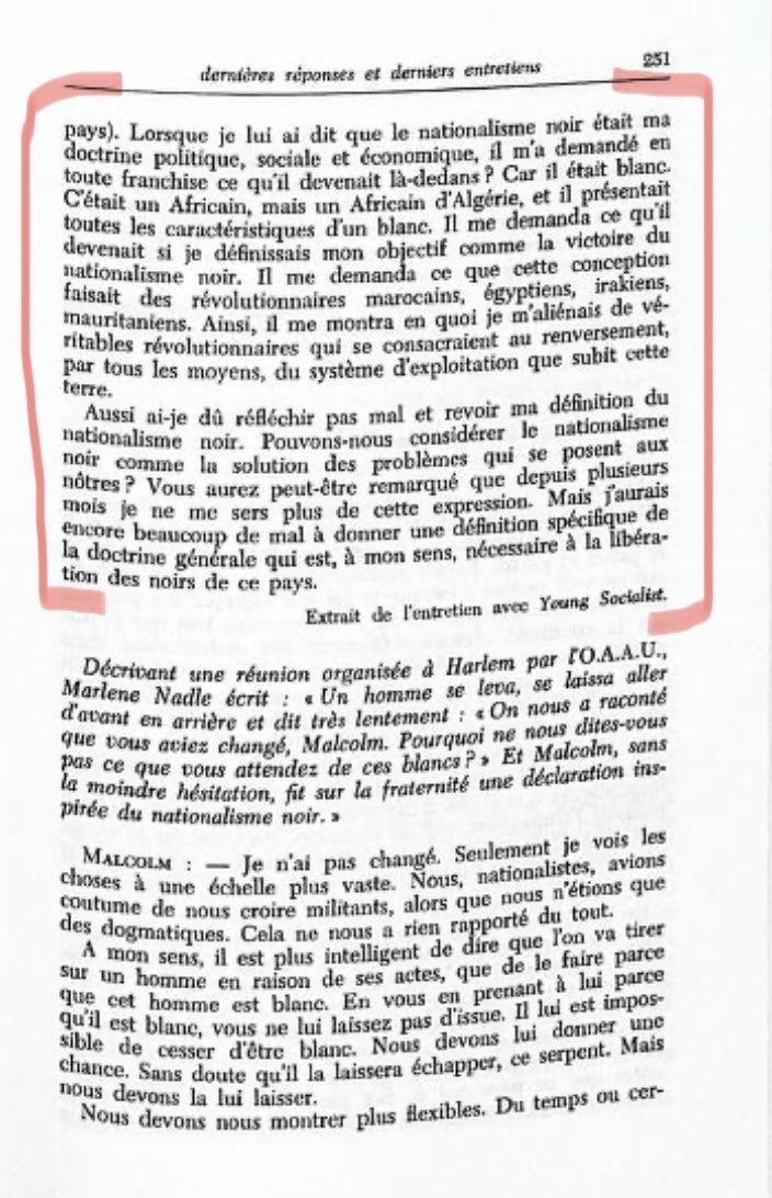 SamSoul213's tweet photo. En 1964, Tahar Gaïd, ambassadeur d’Algérie au Ghana, rencontre Malcolm X.
Leur échange marque profondément l’évolution de la pensée de Malcolm X l’amenant à repenser sa conception du nationalisme noir pour envisager une lutte dépassant la seule couleur de peau : l’Islam.. https://t.co/PC2nWvx5Ua