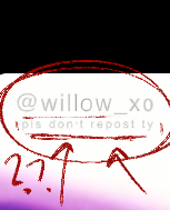 willow_x0's tweet photo. hey, so, seriously don't do this..? if i directly ask you to take a repost down, you agree, and then leave it up for multiple days after, it's just disrespectful.😭

i'm going to link the post in the comments if you could report it it'd be much appreciated, i'm just at a loss man https://t.co/kfqk48gEjD