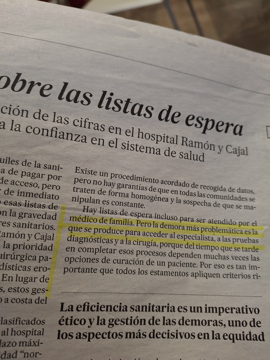 soniamarcamps's tweet photo. Es triste que en un artículo destacado de Opinión del diario @el_pais se siga obviando que el médico de familia y comunitaria es especialista también, con cuatro años de formación especializada, residencia, tras el MIR. Medicina de Familia y Comunitaria.
@elpais_opinion https://t.co/XG30e5naat