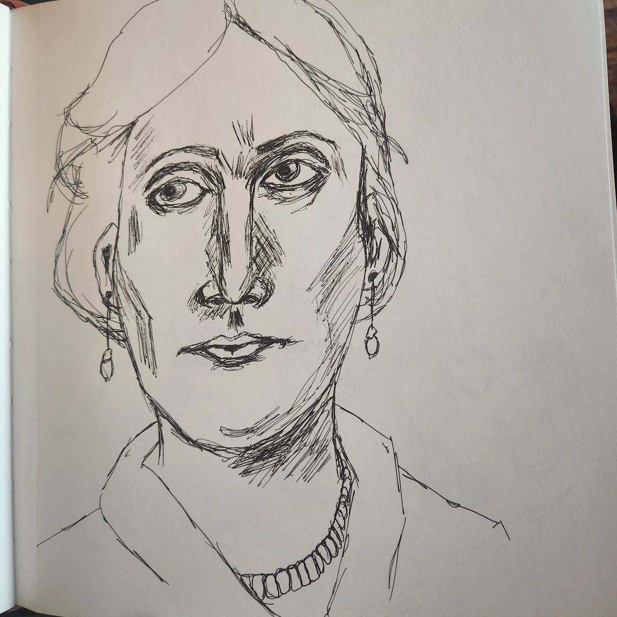 OscarMosty's tweet photo. Day 2704. Had a fun first session last night in a sketching class sponsored by Crucial Comix and taught by Anna Sellheim. This morning’s 1×1-inch sketch shows the object I chose to draw from different angles using as many mark-making tools as we https://t.co/d29wEu4pZy
