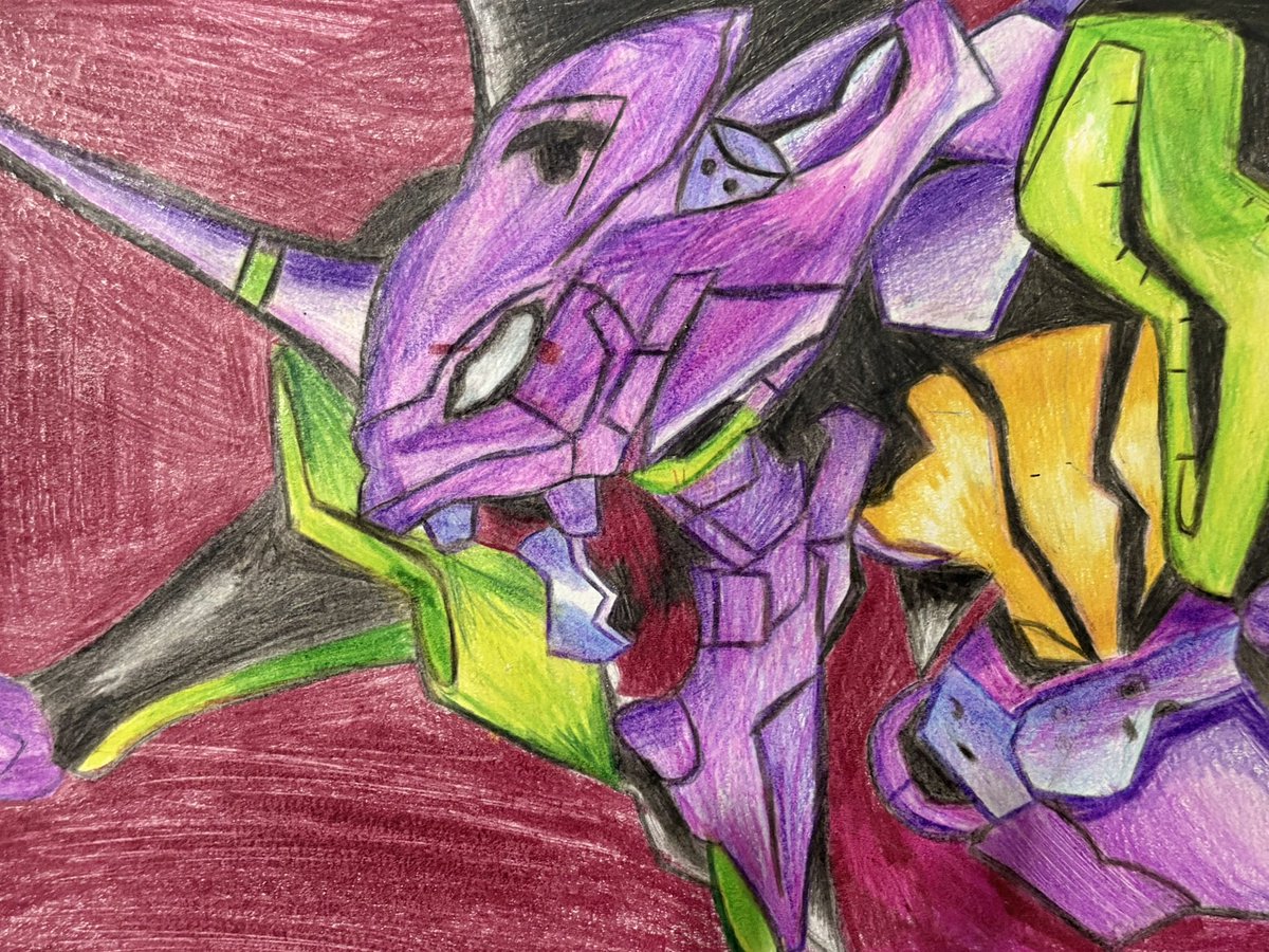 uBm0c9cJxi66098's tweet photo. エヴァ初号機描いたよーん
 #絵描きさんと繋がりたい  #絵描きさんフォロバ１００ https://t.co/FT1IVaXC9e