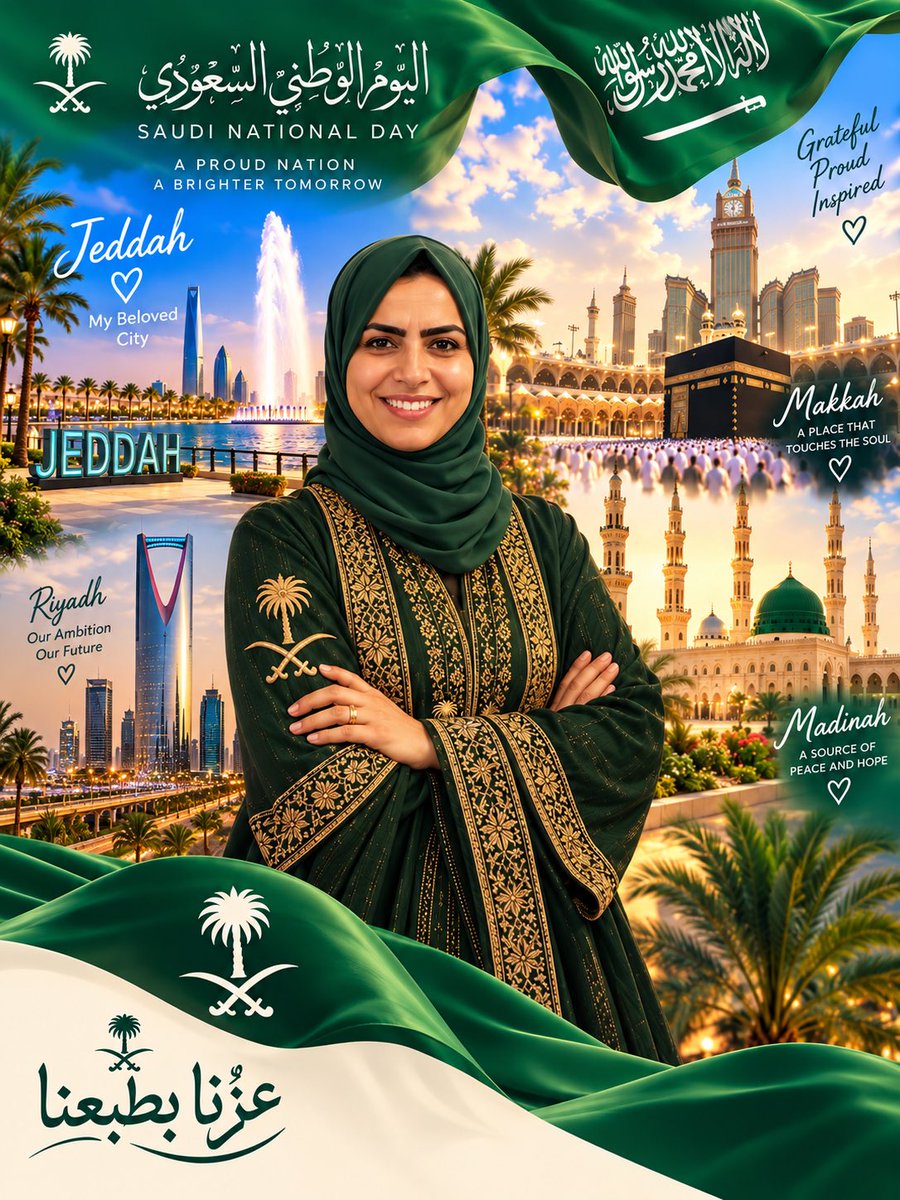 monaahmed791's tweet photo. في يوم الوطن لا نحتفي فقط بما تحقق بل بما نطمح أن نصنعه. 🇸🇦

وطنٌ يجمع الرؤية والقيادة والتمكين والأثر ومستقبلٌ نشارك جميعًا في بنائه.

كل عام والسعودية عزٌ وطموح وازدهار. 💚
عزّنا بطبعنا وأثرنا بما نصنع.

#اليوم_الوطني_السعودي #عزنا_بطبعنا #السعودية #منى_شامية https://t.co/yhpDYMAAXd