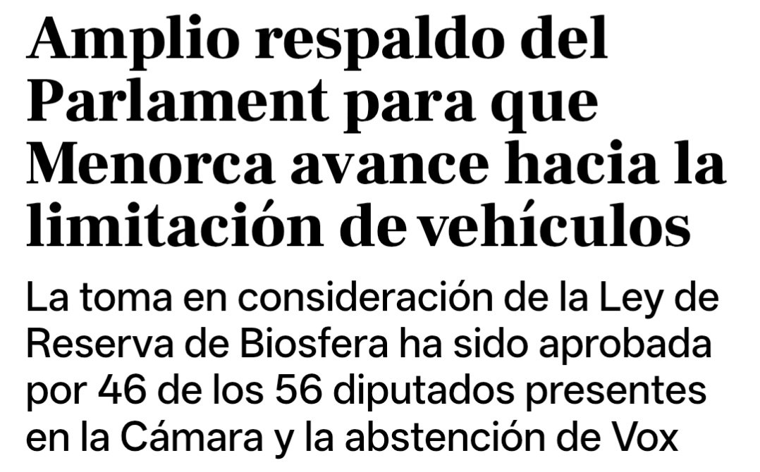 JSMenorca's tweet photo. La limitació de cotxes gaudeix ara d'un suport clar, només falta la voluntat de decisió del Consell Insular de Menorca per aplicar-ho pensant en les i els menorquins.

A més, la proposta del @PSOEMenorca, permetrà disminuir encara més la pressió turística que pateix l'illa. https://t.co/TDpzXMm4jc