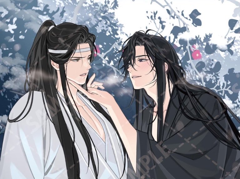 gremlinyibito's tweet photo. he likes lan wangji’s face a little bit too much https://t.co/PucBBtpqfh