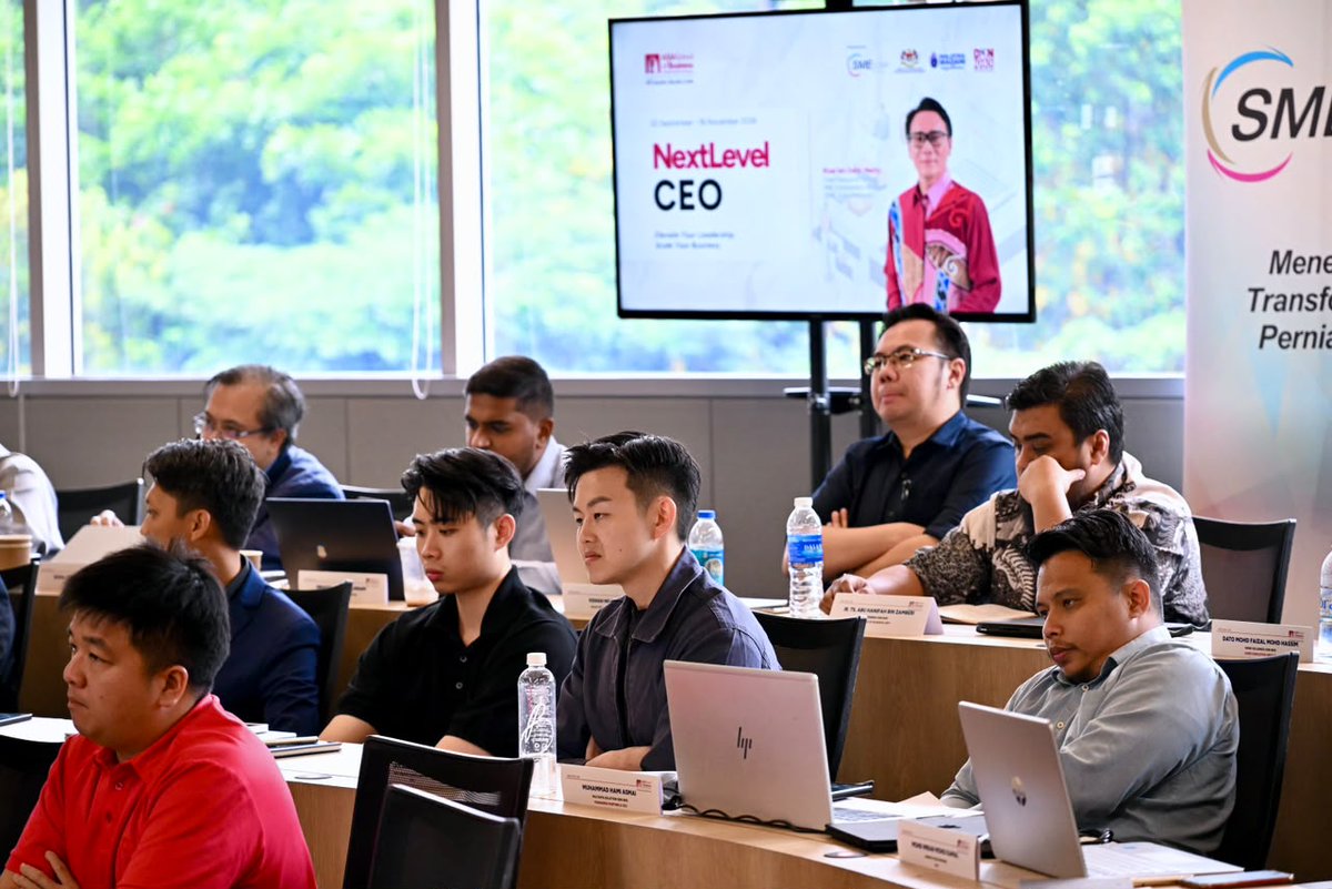 smecorp's tweet photo. Majlis Peluncuran ‘PRESTIGE 2.0: Next Level CEO Programme’ pada 22 September 2026 yang dilaksanakan bersama Asia School of Business di Kuala Lumpur.

#KUSKOP #SMECorpMalaysia #RakanPKS #HebatkanPerniagaanMalaysia #JalanTeruih https://t.co/WRWO8InEJK