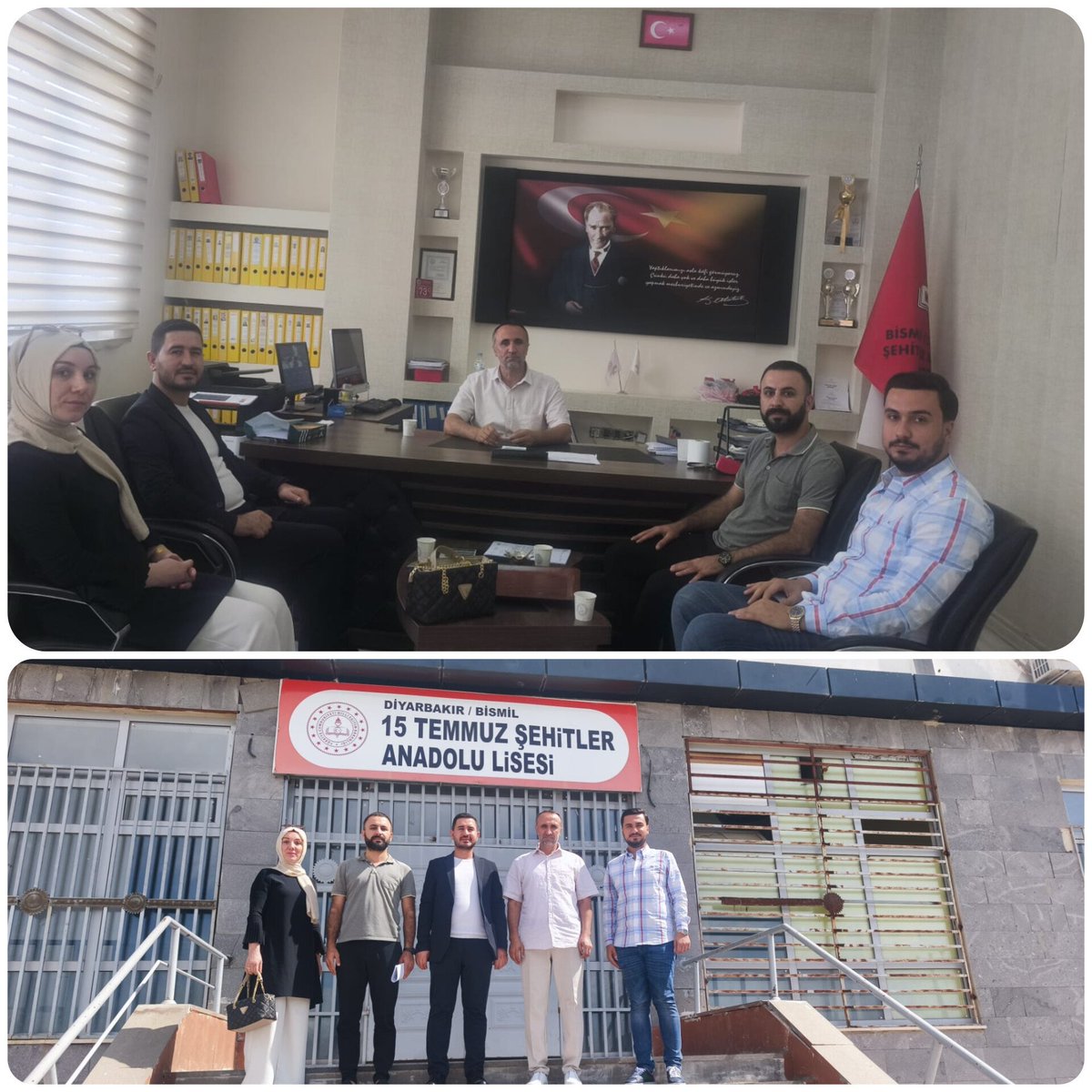 halilyldrm2147's tweet photo. Yeni eğitim-öğretim yılının başlangıcında, Lise Koordinatörümüz Yunus SAVCI ve teşkilat üyelerimizle birlikte lise müdürlerimizi ziyaret ederek, genç kardeşlerimize yönelik yeni dönemde gerçekleştireceğimiz çalışmalar üzerine istişarelerde bulunduk.

📍 Bismil Anadolu İmam Hatip Lisesi
📍 Bismil Atatürk Anadolu Lisesi
📍 15 Temmuz Şehitleri Anadolu Lisesi
📍 Bismil Fatih Anadolu Lisesi
📍 Selahaddini Eyyubi Anadolu Lisesi

Gençlerimiz için durmadan, yorulmadan çalışmaya devam edeceğiz.