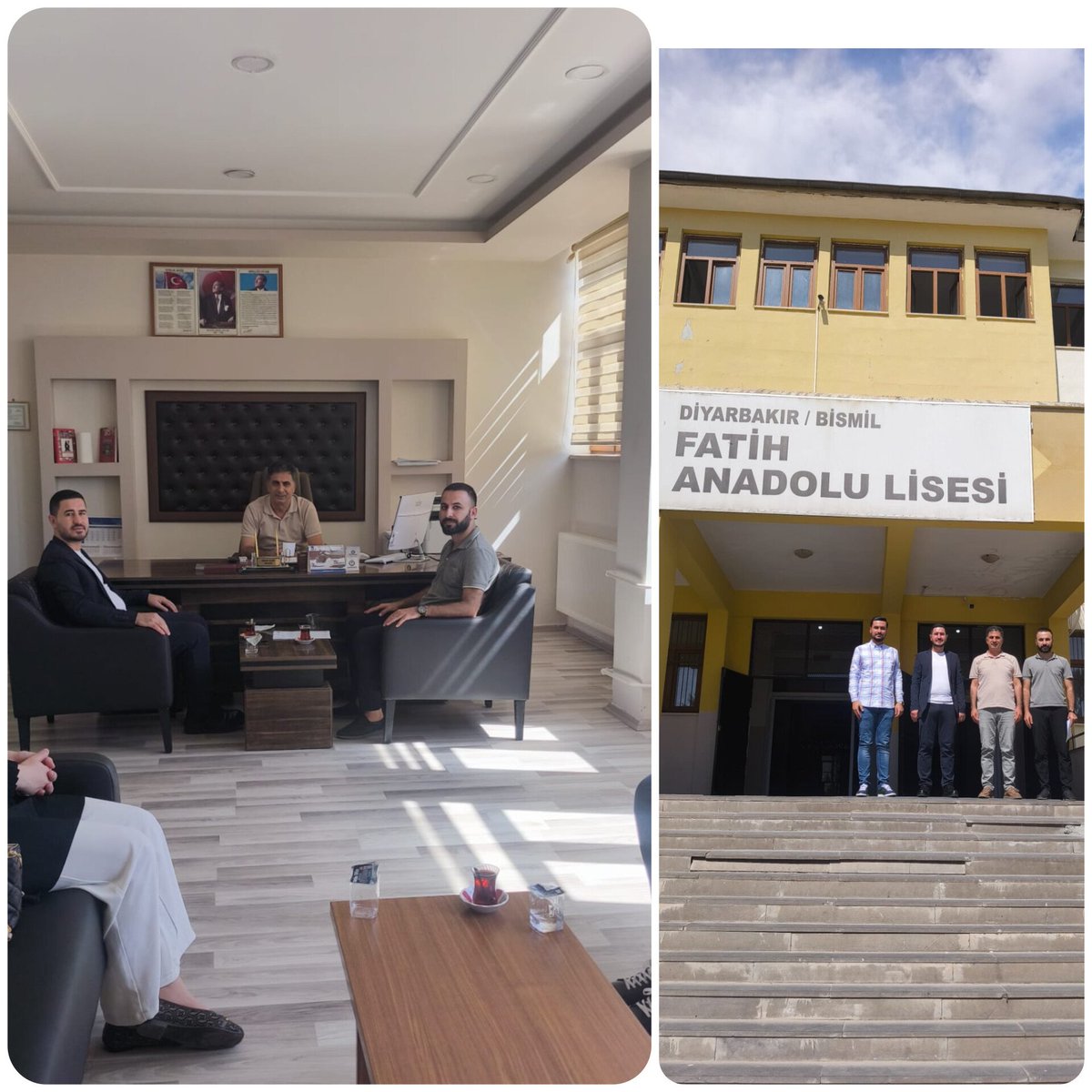 halilyldrm2147's tweet photo. Yeni eğitim-öğretim yılının başlangıcında, Lise Koordinatörümüz Yunus SAVCI ve teşkilat üyelerimizle birlikte lise müdürlerimizi ziyaret ederek, genç kardeşlerimize yönelik yeni dönemde gerçekleştireceğimiz çalışmalar üzerine istişarelerde bulunduk.

📍 Bismil Anadolu İmam Hatip Lisesi
📍 Bismil Atatürk Anadolu Lisesi
📍 15 Temmuz Şehitleri Anadolu Lisesi
📍 Bismil Fatih Anadolu Lisesi
📍 Selahaddini Eyyubi Anadolu Lisesi

Gençlerimiz için durmadan, yorulmadan çalışmaya devam edeceğiz.