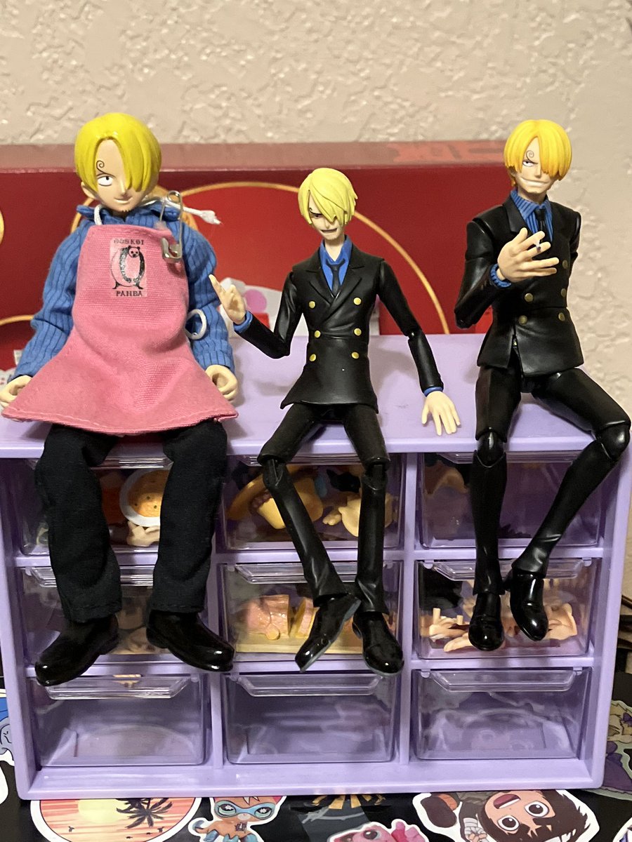 Ferralcatz's tweet photo. @hovope @DedAma75092 I have him!! And another one from around the same time, and shfiguarts newest sanji! https://t.co/S5WaA1XvqU