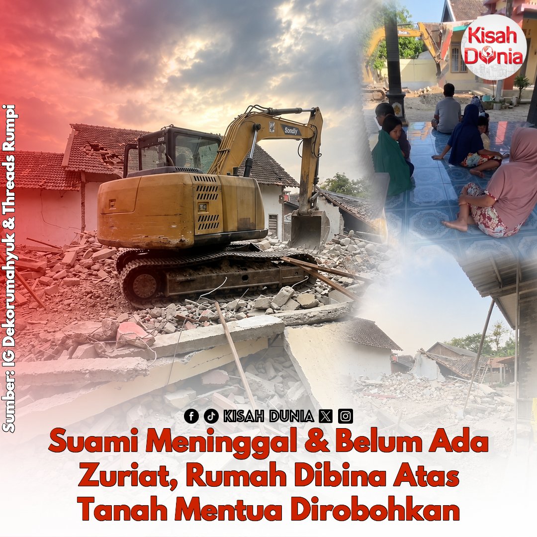 kisahdunia_com's tweet photo. Betul orang kata, pusing celah mana pun, menantu tetap 'ORANG LUAR'. Masa suami masih hidup, semua manis belaka🥺😭
Berita Penuh: https://t.co/vXA7JBmWRz
#tanahmentua #binarumah #roboh #menantu #suami #KisahDunia https://t.co/bQlSnVAeXn