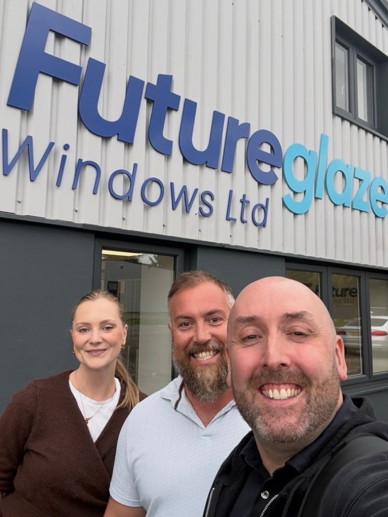 PurplexUK's tweet photo. Client visit with @FutureglazeLtd. 

We reviewed their digital marketing strategy across social, paid media &amp; SEO, and filmed their new showroom. 

Sneak peek coming soon 👀 

Cuddles with mascots Truffle &amp; Boris 🐾

#DigitalMarketing #Fenestration https://t.co/GOKuiEQbpV